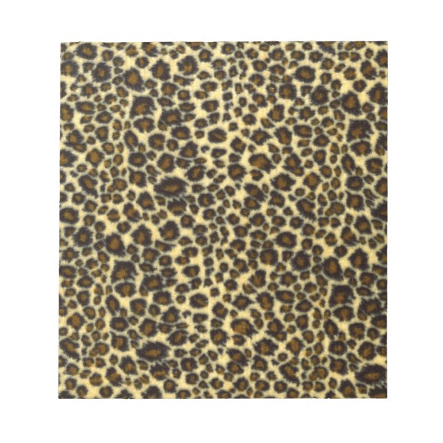 Leopard Print Notepad Notizblock (Vorderseite)