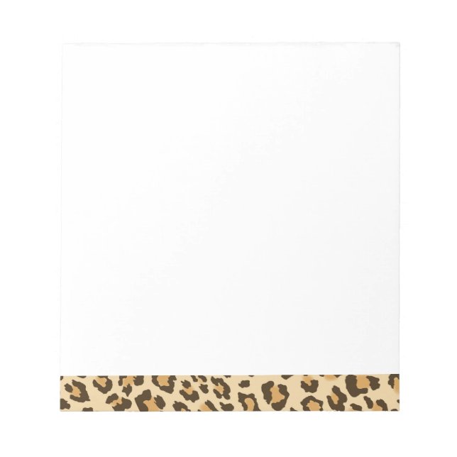 Leopard Print Notepad Notizblock (Vorderseite)