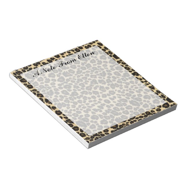 Leopard Print Notizblock (angewinkelt)