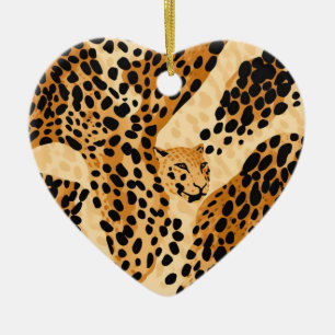 Leopard Print Ornament