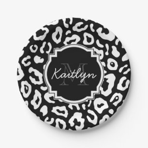 Leopard Print Pappteller
