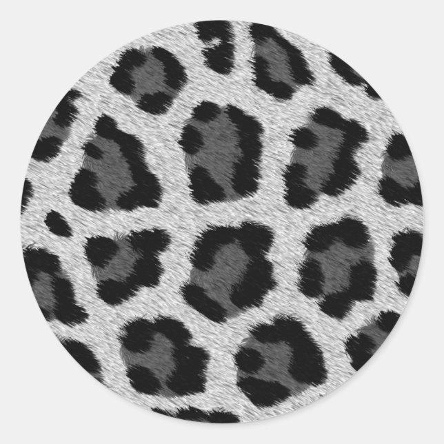 Leopard Print Pattern Sticker (Vorderseite)