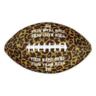 Leopard Print Personalisiert Name Team Number Spor Football