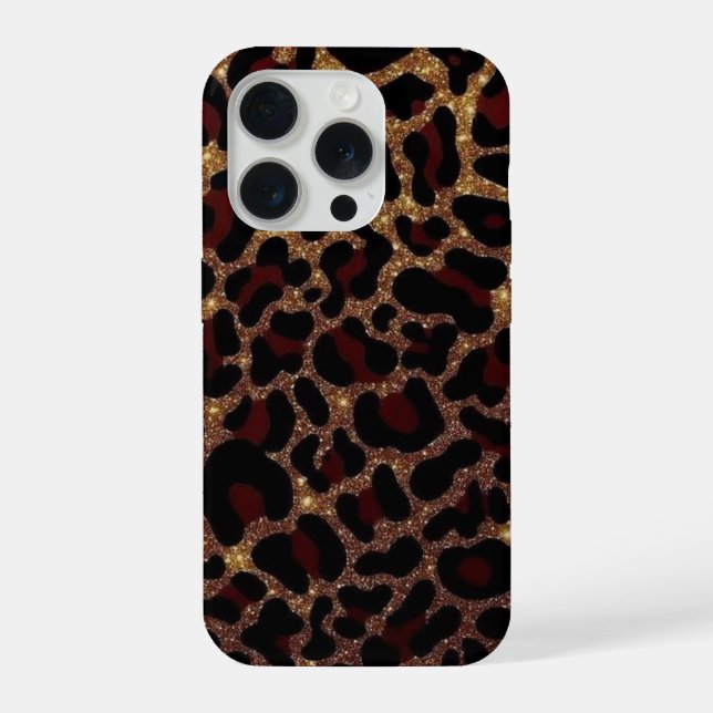 Leopard Print Phone Case iPhone Hülle (Rückseite)