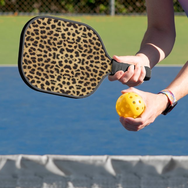 Leopard Print Pickleball Schläger (InSitu)