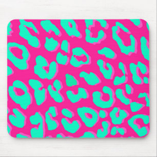 Leopard Print Pink Minze Mousepad