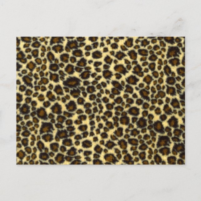 Leopard Print Postcard Postkarte (Vorderseite)