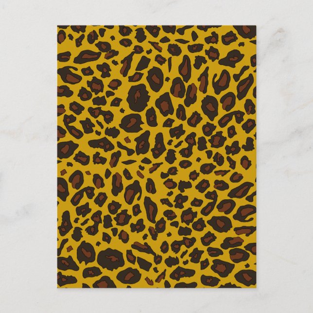 Leopard Print Postkarte (Vorderseite)