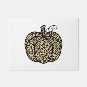Leopard Print Pumpkin Fußmatte