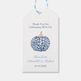 Leopard Print Pumpkin Showdusche Vielen Dank für I Geschenkanhänger