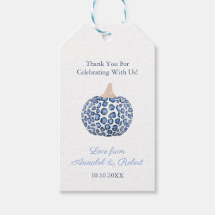 Leopard Print Pumpkin Showdusche Vielen Dank für I Geschenkanhänger