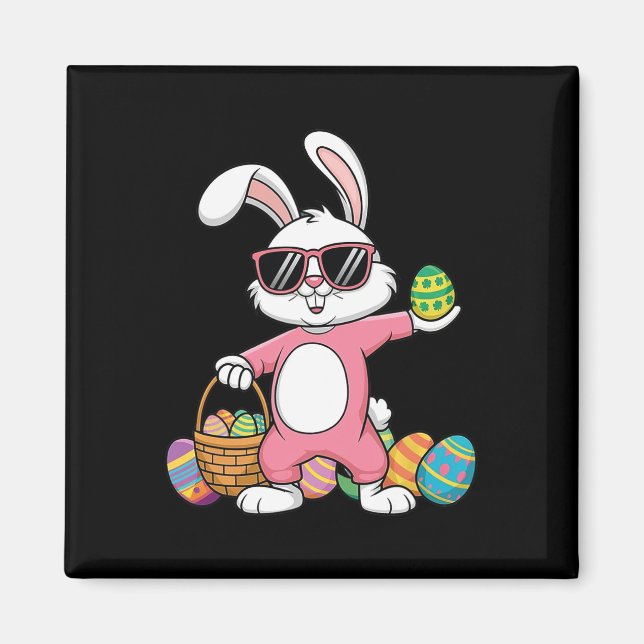 Leopard Print Rabbit Bunny Blasblase Gum East Magnet (Vorne)
