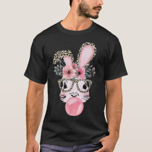 Leopard Print Rabbit Bunny Blasblase Gum East T-Shirt