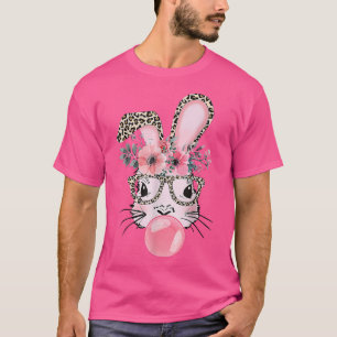 Leopard Print Rabbit Bunny Blasblase Gum East T-Shirt