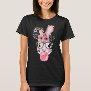 Leopard Print Rabbit Bunny Blasblase Gum East T-Shirt