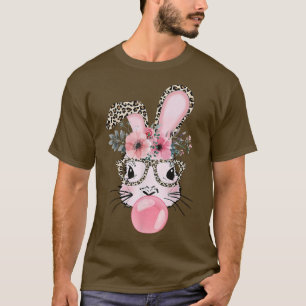 Leopard Print Rabbit Bunny Blasblase Gum East T-Shirt