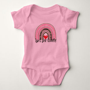 Leopard Print Rainbow Pink Baby Girl Strampler