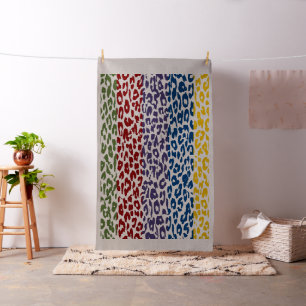 Leopard Print Retro Farbe nahtlose Streifen Stoff