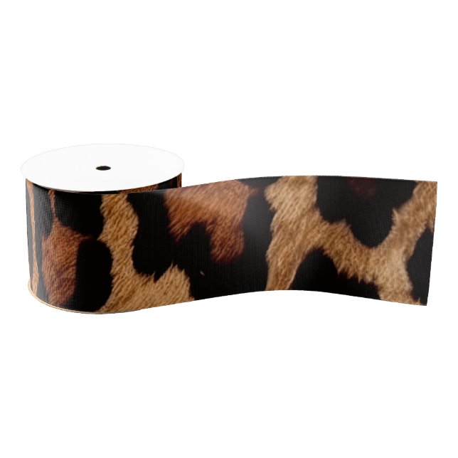 "Leopard Print" Ripsband (Spule)