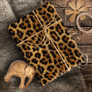 Leopard Print Safari Party ID1153 Geschenkpapier