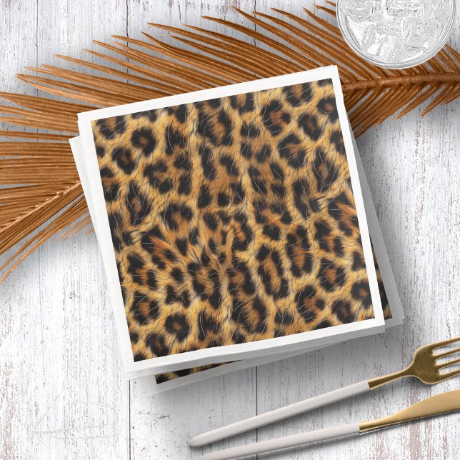 Leopard Print Safari Party Supplies ID1153 Serviette (Von Creator hochgeladen)
