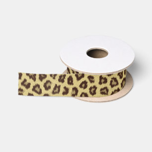 Leopard Print Satinband