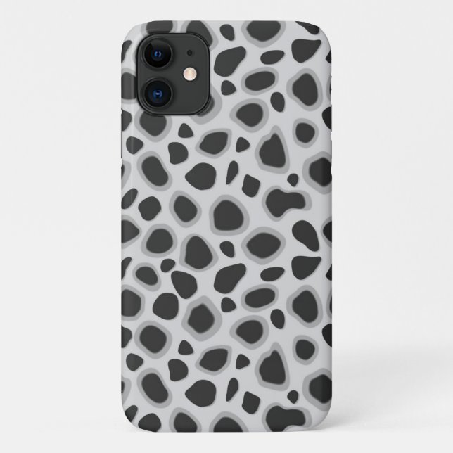 Leopard Print - Schatten von Grau Case-Mate iPhone Hülle (Rückseite)