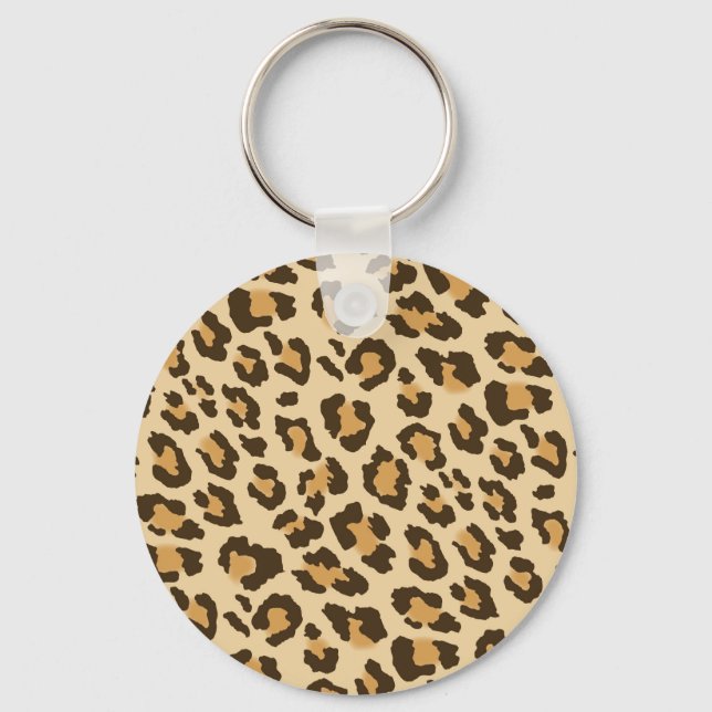 Leopard Print Schlüsselanhänger (Vorderseite)