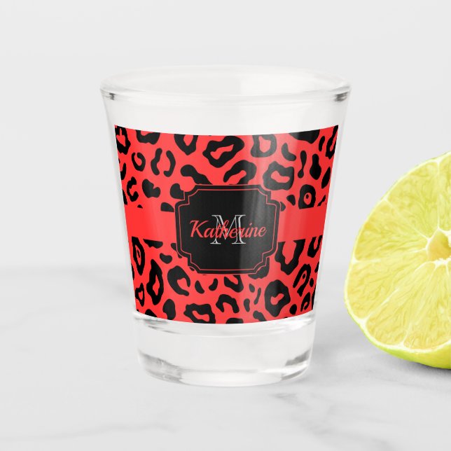 Leopard Print Schnapsglas (Vorderseite)