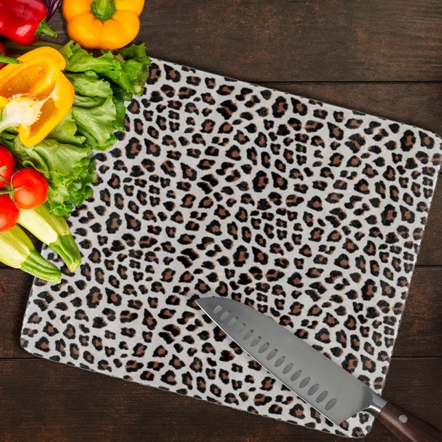 Leopard Print Schneidebrett (Leopard Print Cutting Board by Looly Elzayat
)