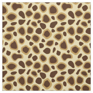 Leopard Print - Schokolade Brown und Camel Tan Stoff