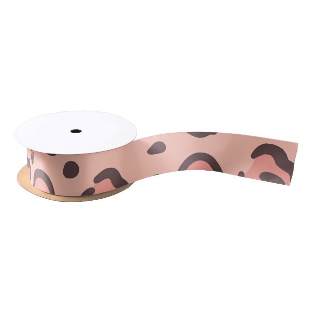 Leopard print seamless design  satinband (Spule)
