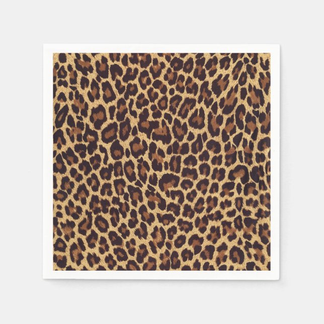 Leopard Print Serviette (Vorderseite)