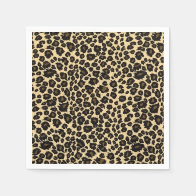 Leopard Print Serviette (Vorderseite)
