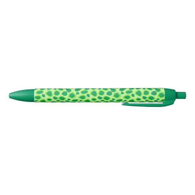Leopard Print - Shades of Lime Green Kugelschreiber (Unterseite)