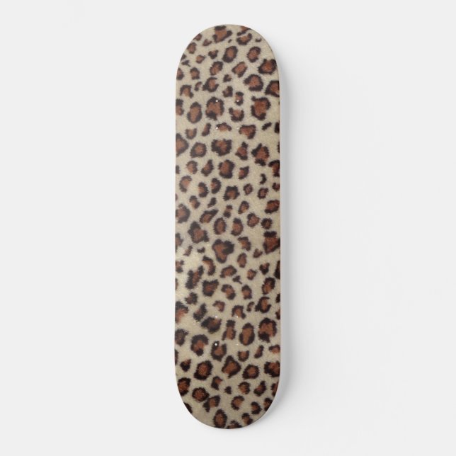 Leopard Print Skateboard (Vorderseite)