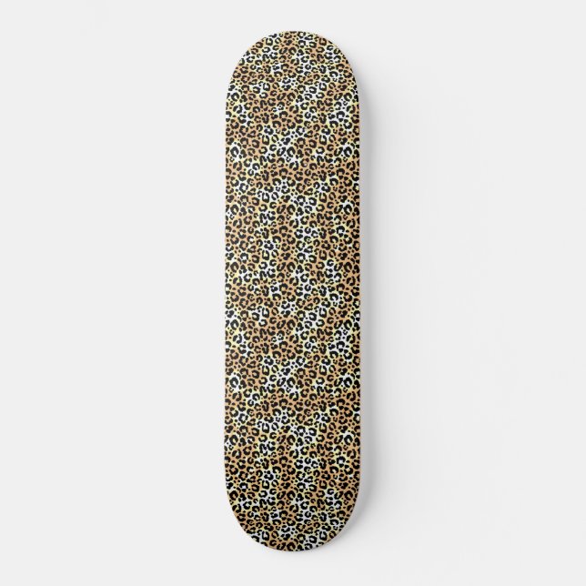 "Leopard Print" Skateboard (Vorderseite)