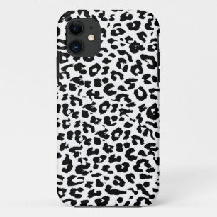 Leopard Print Skin Fur mit Schwarzweiß Case-Mate iPhone Hülle