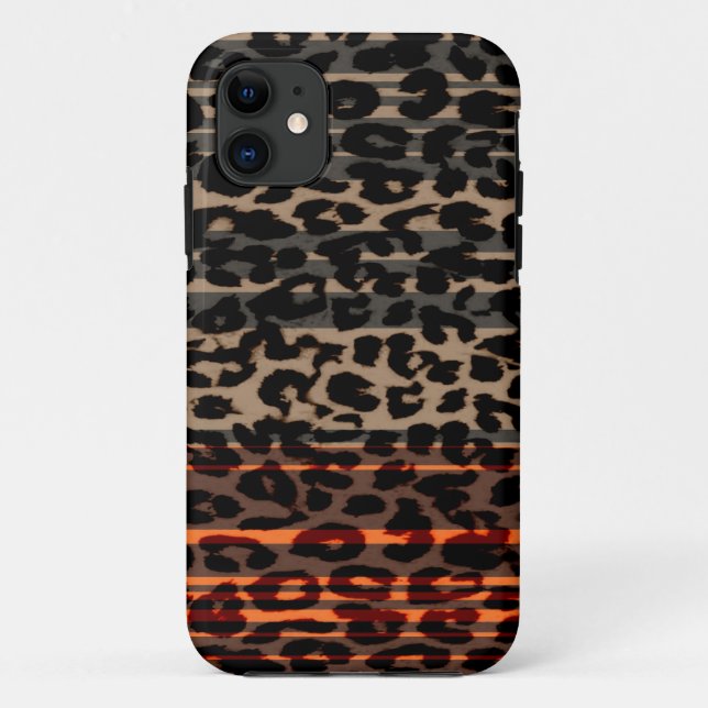 Leopard Print Skin Retro 2 Case-Mate iPhone Hülle (Rückseite)