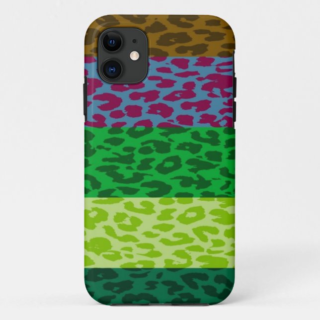 Leopard Print Skin Stripe Muster 4 Case-Mate iPhone Hülle (Rückseite)