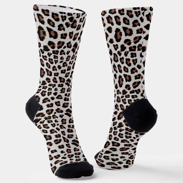 Leopard Print Socken (Gewinkelt)