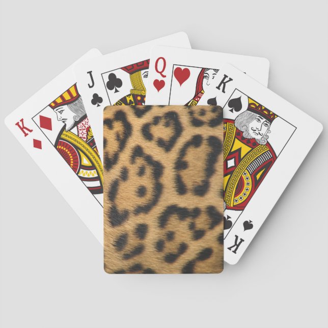 Leopard Print Spielkarten (Rückseite)