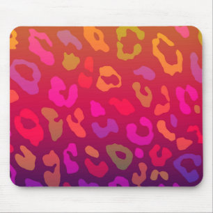 Leopard Print Summer Ombre Mousepad