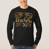 Leopard Print Sungasse Teacher Off Duty Last Day
