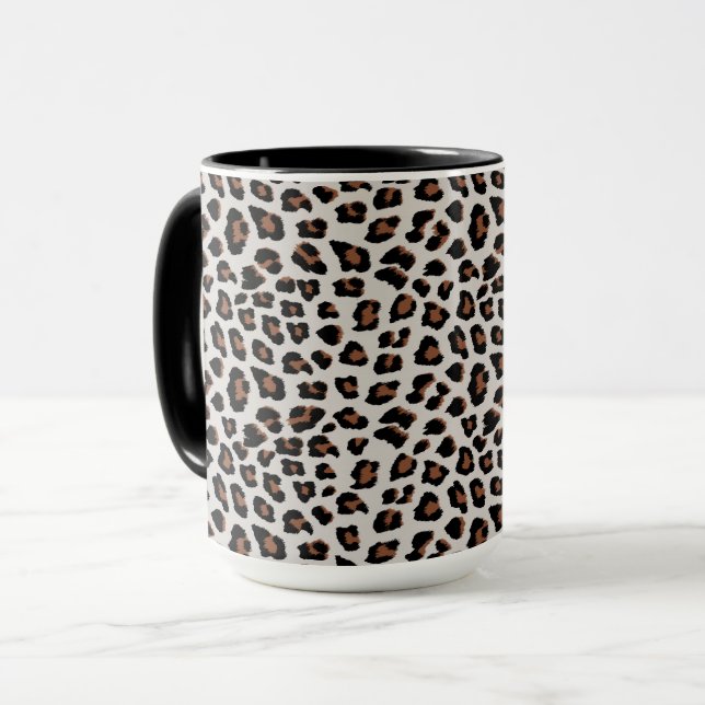 Leopard Print Tasse (Vorderseite Links)