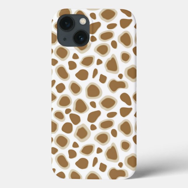 Leopard Print - Taupe Tan und White Case-Mate iPhone Hülle (Rückseite)