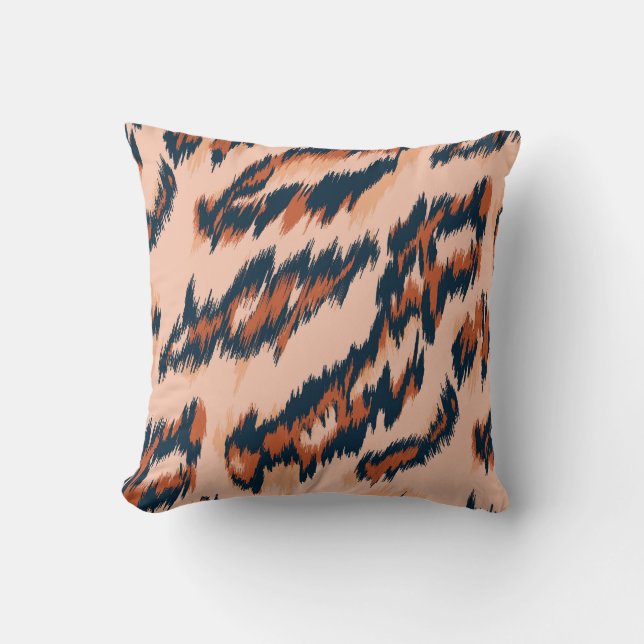 Leopard Print: Textil Nahtlos Design. Kissen (Vorderseite)