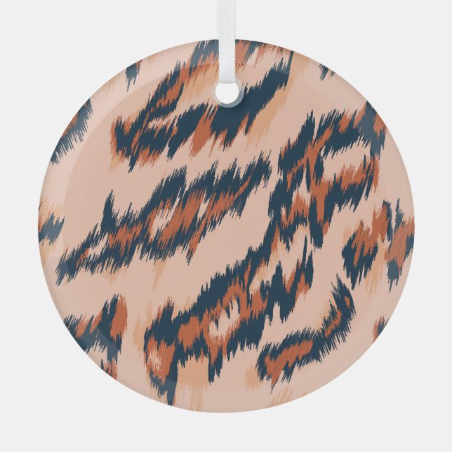 Leopard Print: Textil Nahtlos Design. Ornament Aus Glas (Vorderseite)