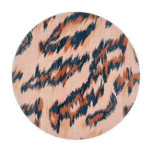 Leopard Print: Textil Nahtlos Design. Schneidebrett