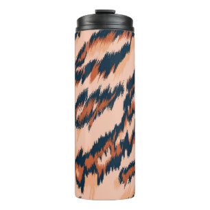 Leopard Print: Textil Nahtlos Design. Thermosbecher